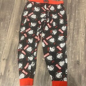Kids Pajama Bottoms - Black and Red